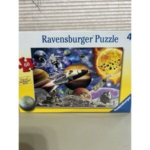 NEW Ravensburger Puzzle 60 Piece Outer Space Planets Astronauts Shuttle Sealed